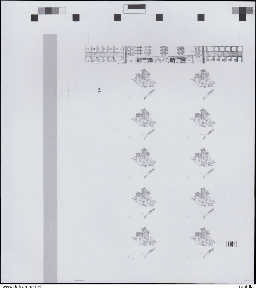 ** ARMENIE HAUT KARABAGH - Poste - 31/33, 7 séries de 3 feuillets de 10, non dentelés + essais de couleurs: Europa 2008