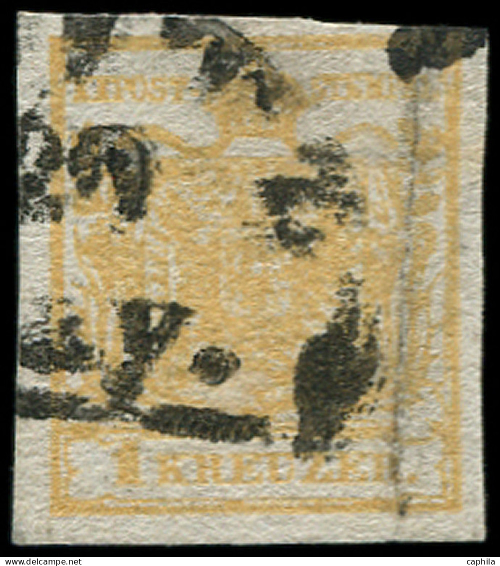 O AUTRICHE - Poste - 1a, Impression Recto-verso: 1k. Jaune - Used Stamps