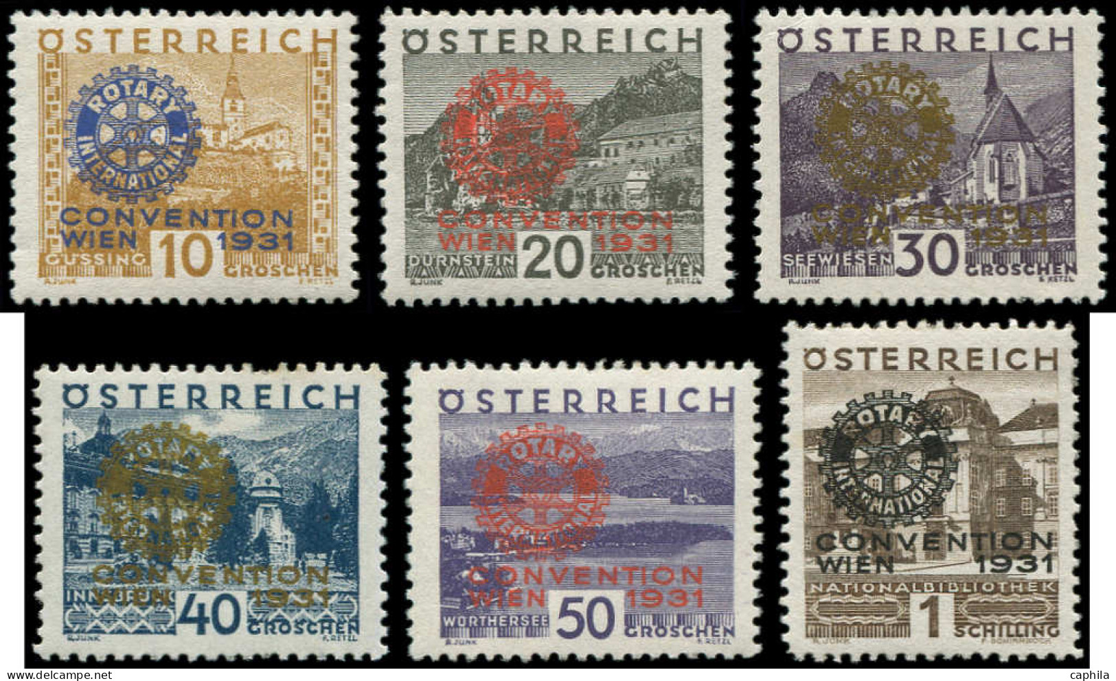** AUTRICHE - Poste - 398A/F, Complet: Rotary - Unused Stamps