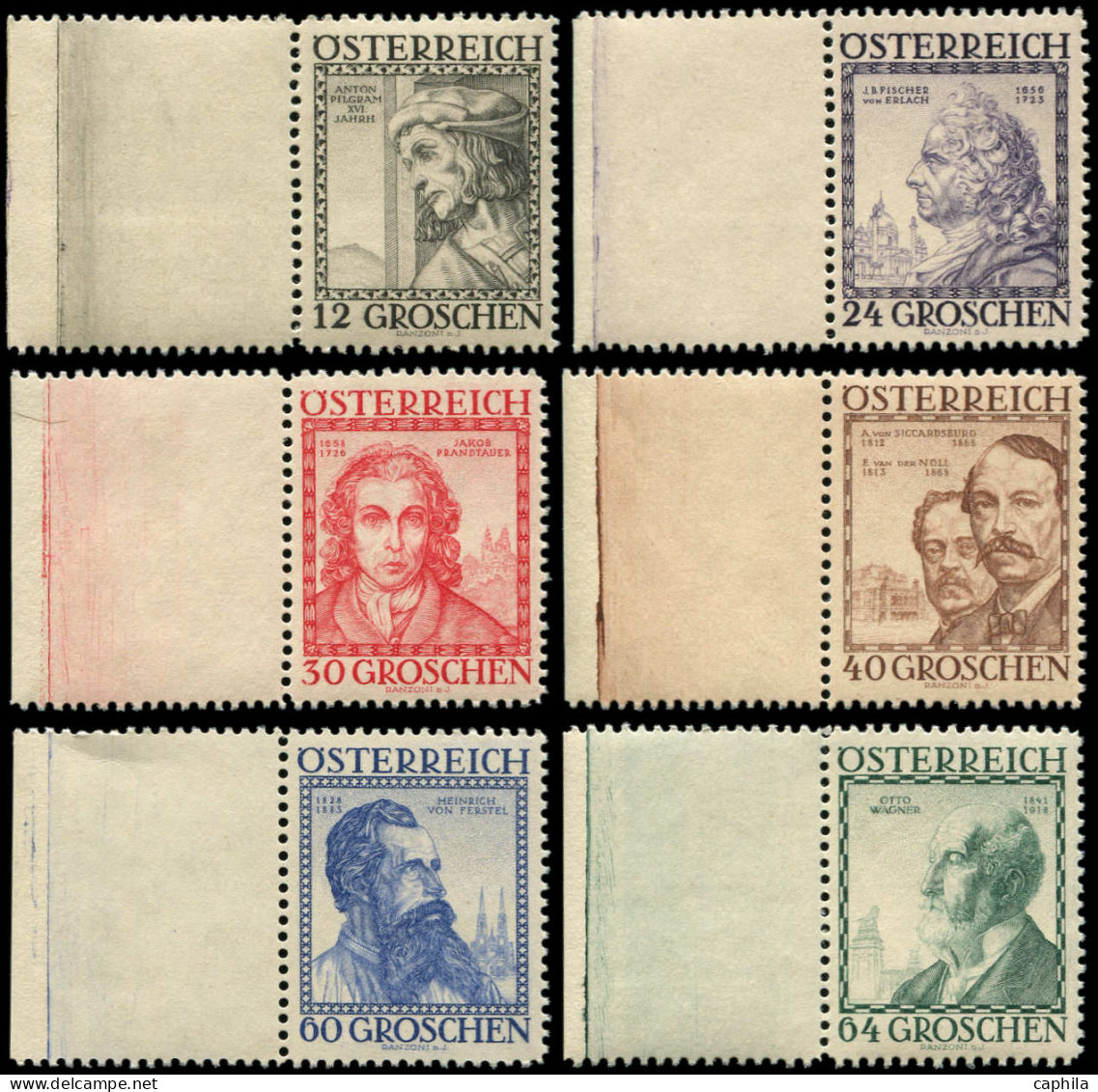 ** AUTRICHE - Poste - 460A/65, Série Des Architectes - Unused Stamps