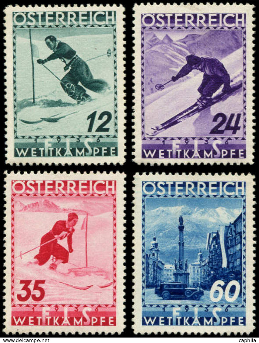 ** AUTRICHE - Poste - 477/80, Complet, 4 Valeurs: Championnats Du Monde De Ski - Unused Stamps