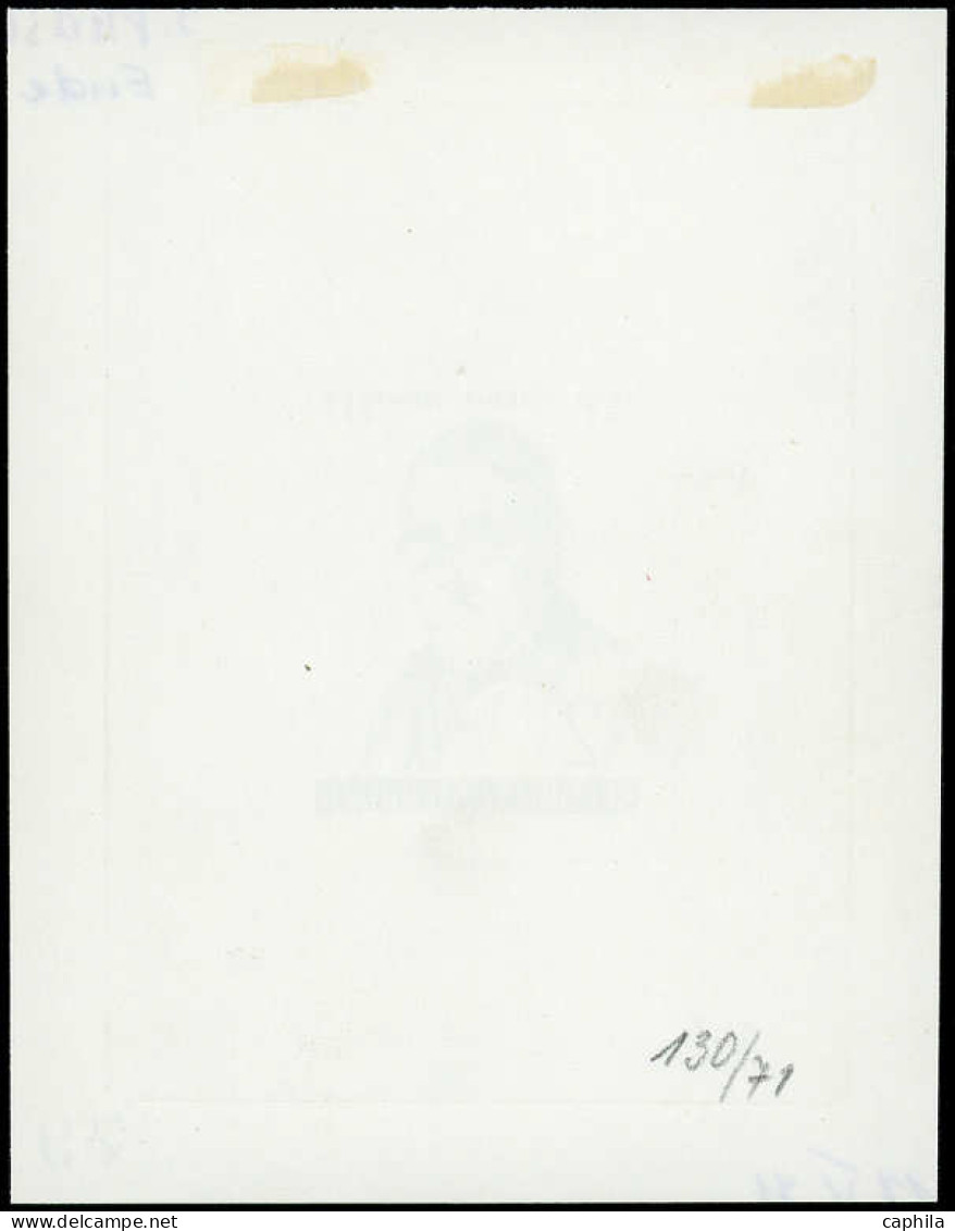 EPA AUTRICHE - Epreuves D'Artiste - 1206, épreuve D'artiste En Noir, Annotée "2 Phase, Ende, 17/10/71-79": Savant E. Tch - Other & Unclassified