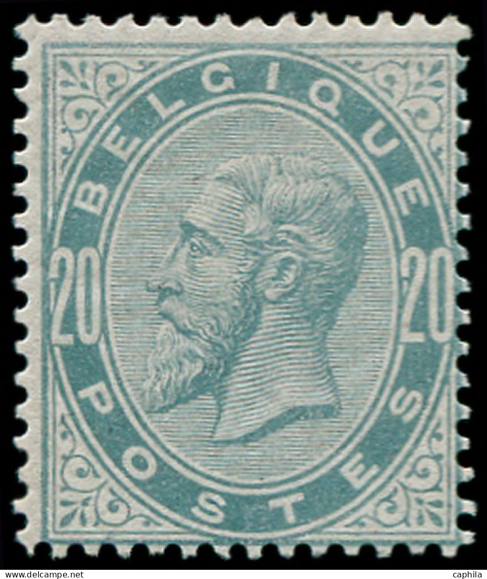 * BELGIQUE - Poste - 39, Très Frais, Gomme D'origine: 20c. Gris-bleu - Other & Unclassified