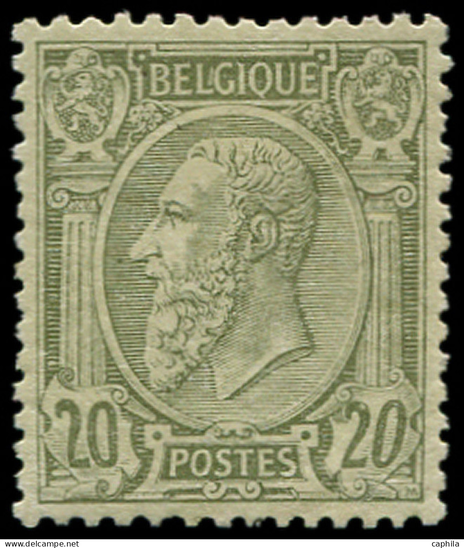 * BELGIQUE - Poste - 47, TB Centrage: 20c. Olive S. Vert - Other & Unclassified