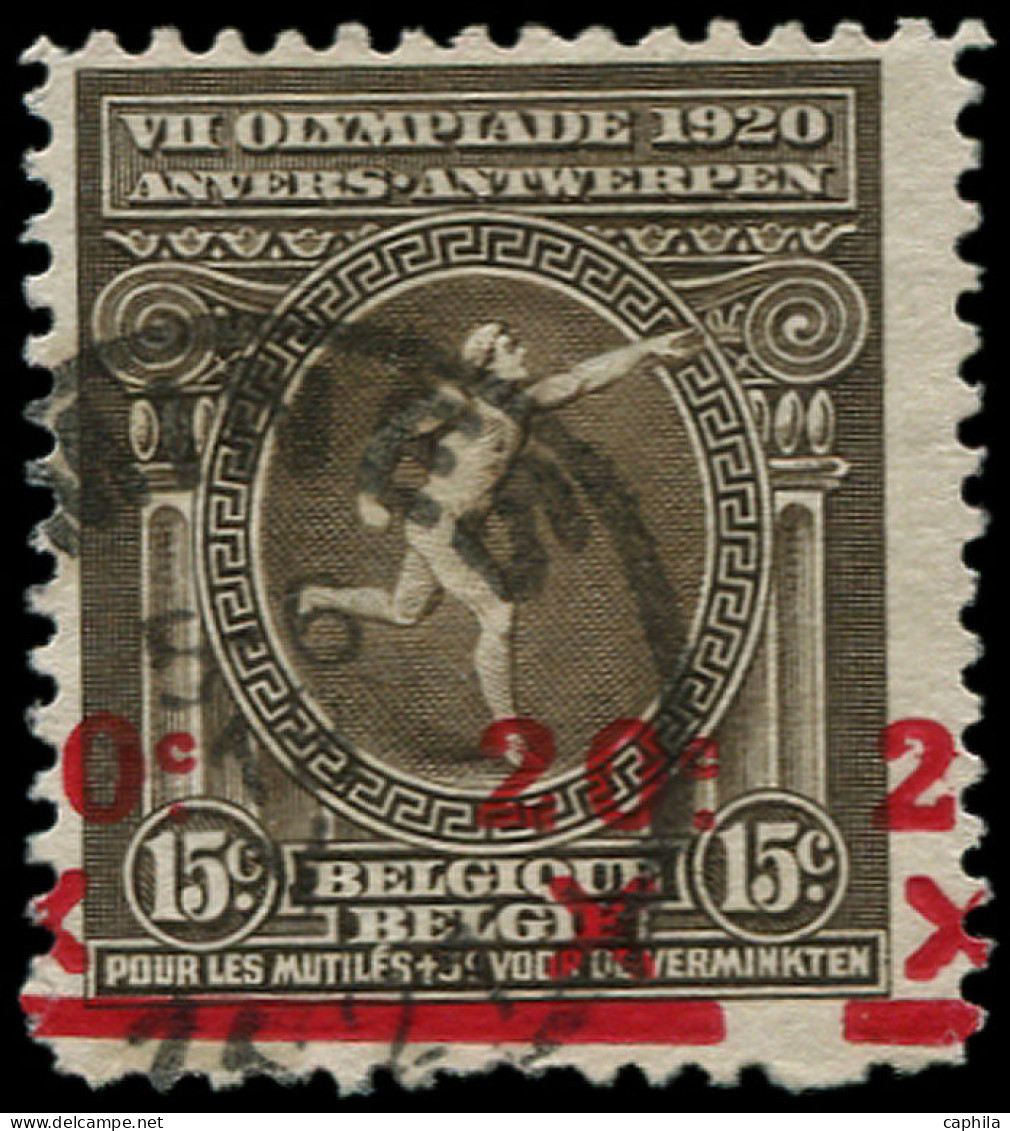 O BELGIQUE - Poste - 186, Surcharge à Cheval: Jeux Olympiques D'Anvers De 1920 - Autres & Non Classés