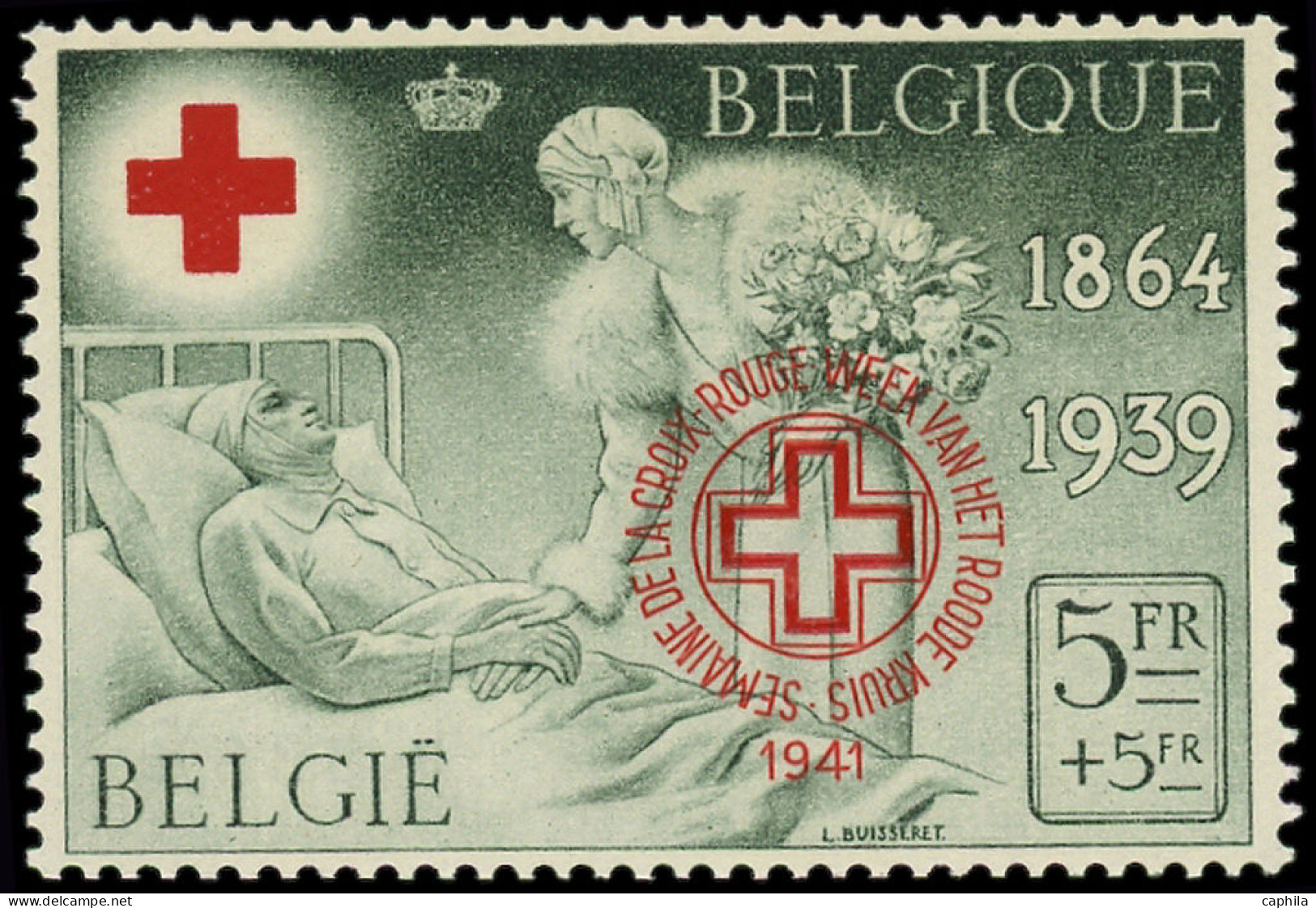 ** BELGIQUE - Poste - 582B, Surcharge Croix-Rouge Avec N°3358 Au Dos - Other & Unclassified