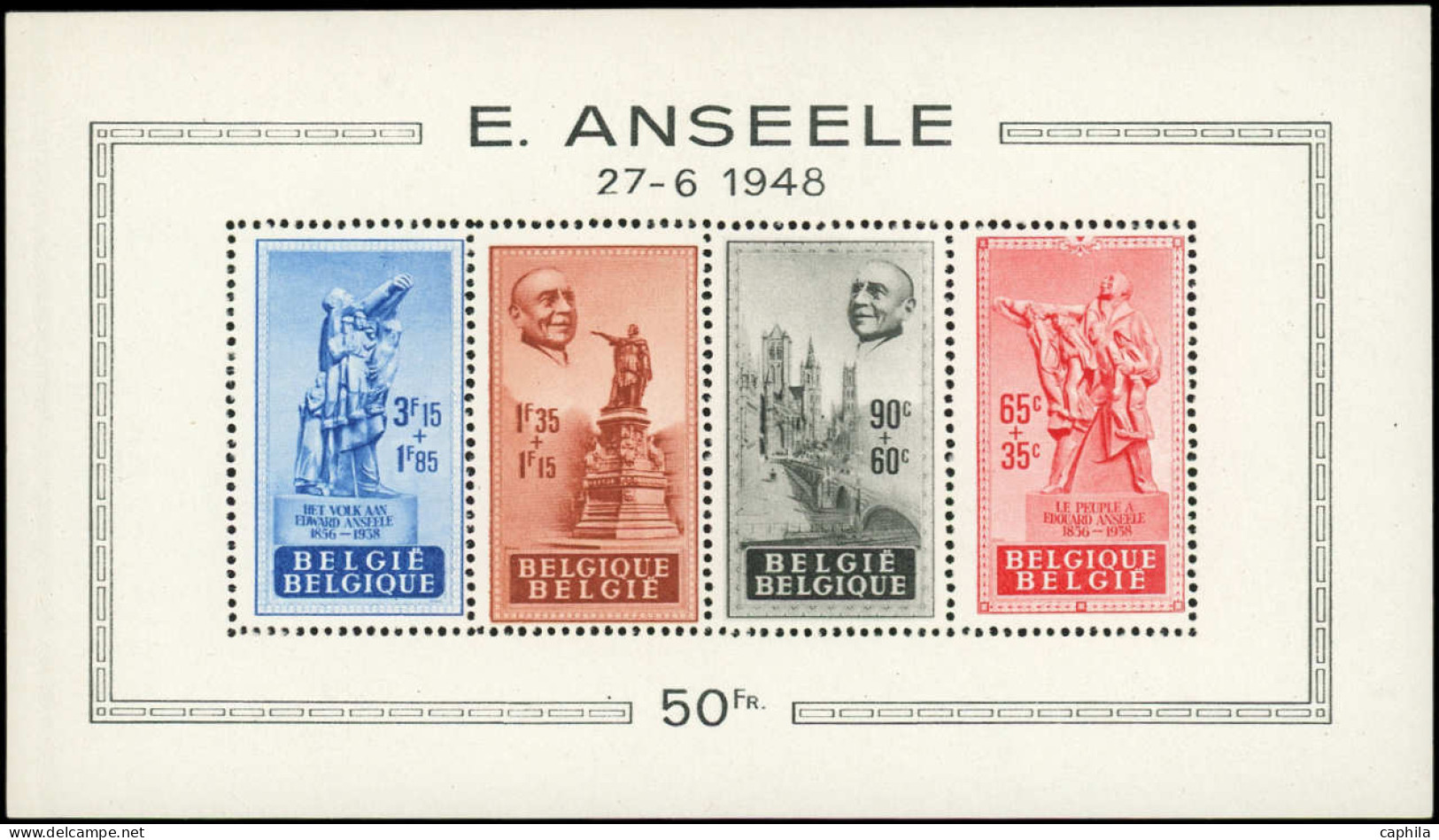 ** BELGIQUE - Blocs Feuillets - 26, E. Anseele - Other & Unclassified