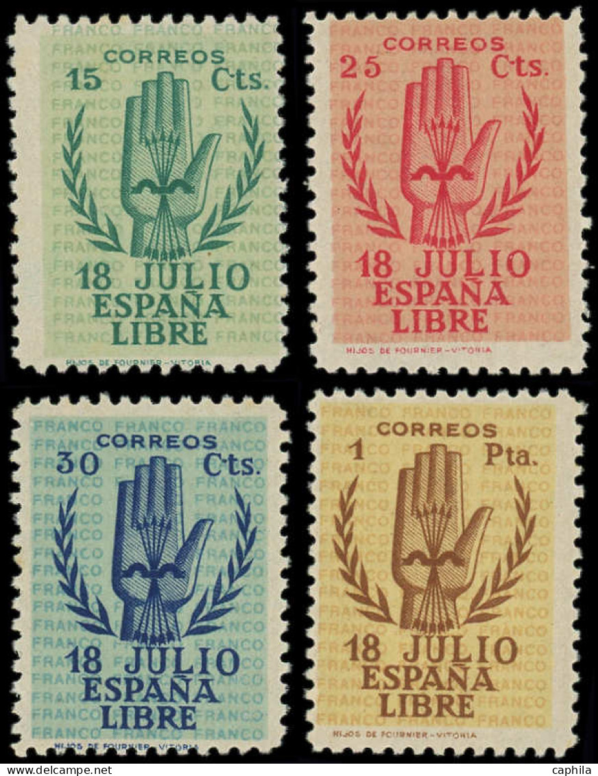 ** ESPAGNE - Poste - 636/39, Complet 4 Valeurs: Emission De Burgos - Neufs