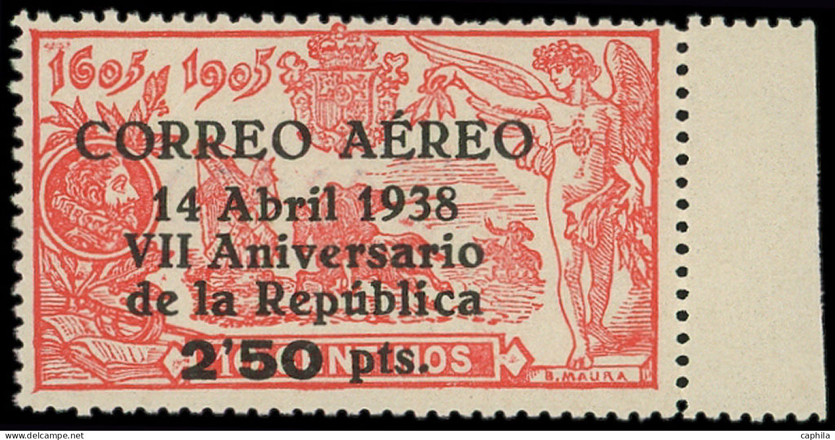 ** ESPAGNE - Poste Aérienne - 186, Avec N°A009,960, Bdf: Don Quichotte - Unused Stamps