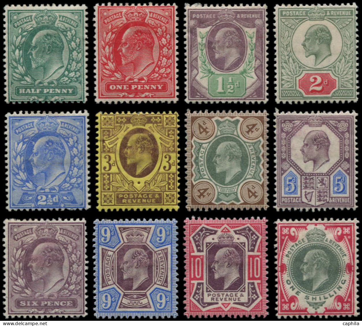 * GRANDE BRETAGNE - Poste - 106/17, 12 Valeurs: Edouard VII - Unused Stamps