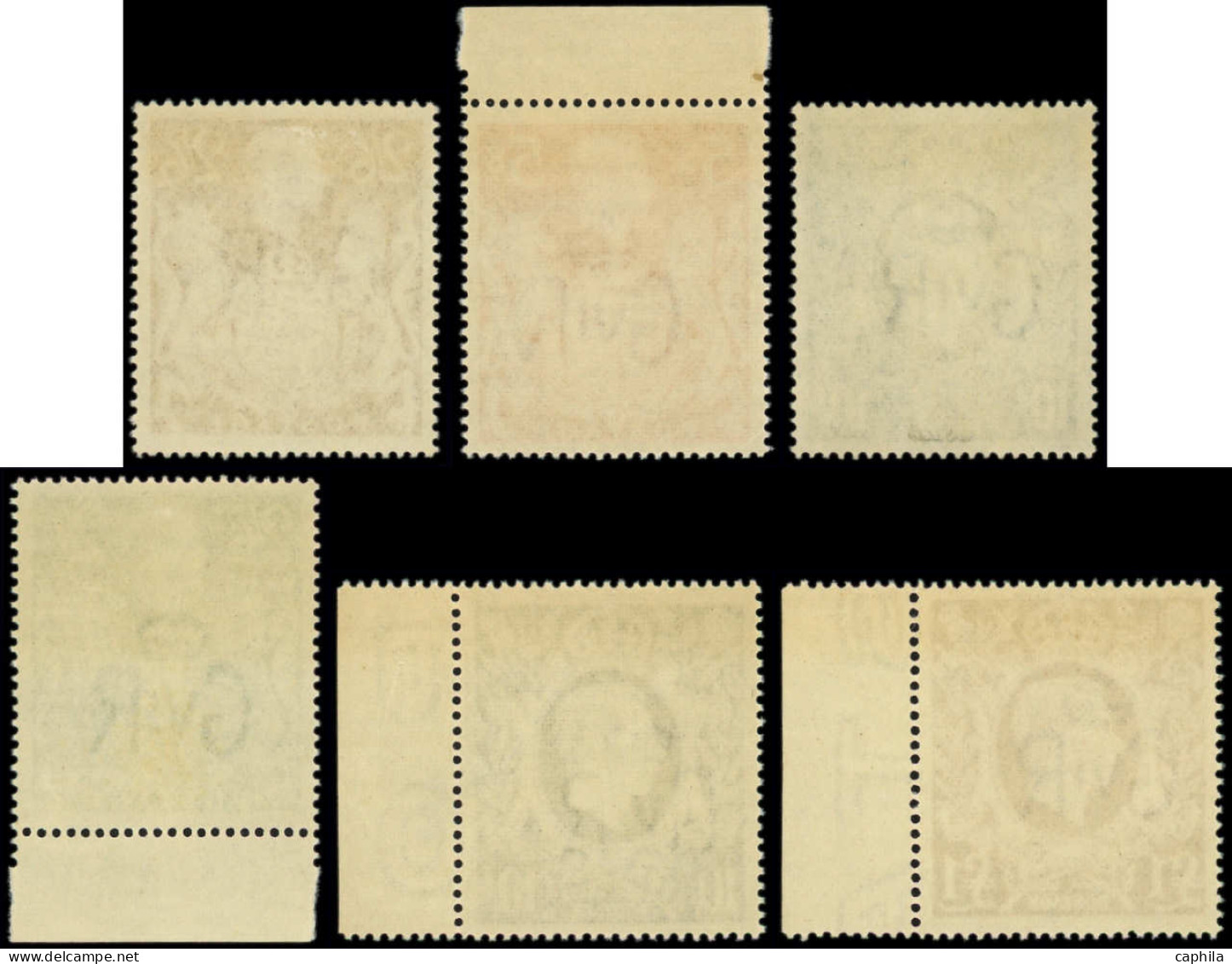 ** GRANDE BRETAGNE - Poste - 224/26 + 233/34 + 245, Complet 6 Valeurs: George VI - Unused Stamps