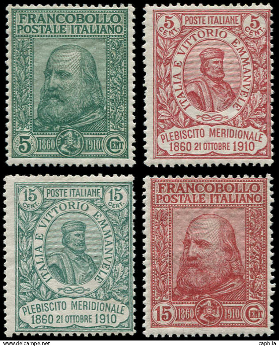 * ITALIE - Poste - 83/86, Effigie De Garibaldi (Sas. 87/90) - Mint/hinged