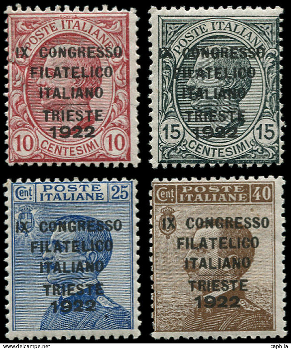 * ITALIE - Poste - 117/20, Surchargés Trieste 1922 (Sas. S22) - Mint/hinged