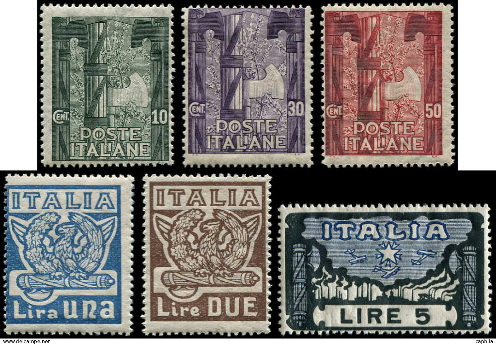 ** ITALIE - Poste - 134/39, Complet 6 Valeurs (Sas. 141/46) - Non Classés