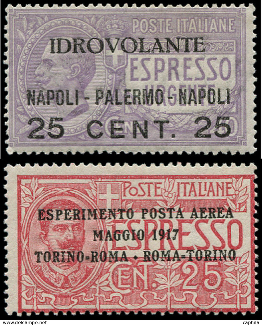 ** ITALIE - Poste Aérienne - 1/2, Centrage Moyen (Sas. A 1/2) - Airmail