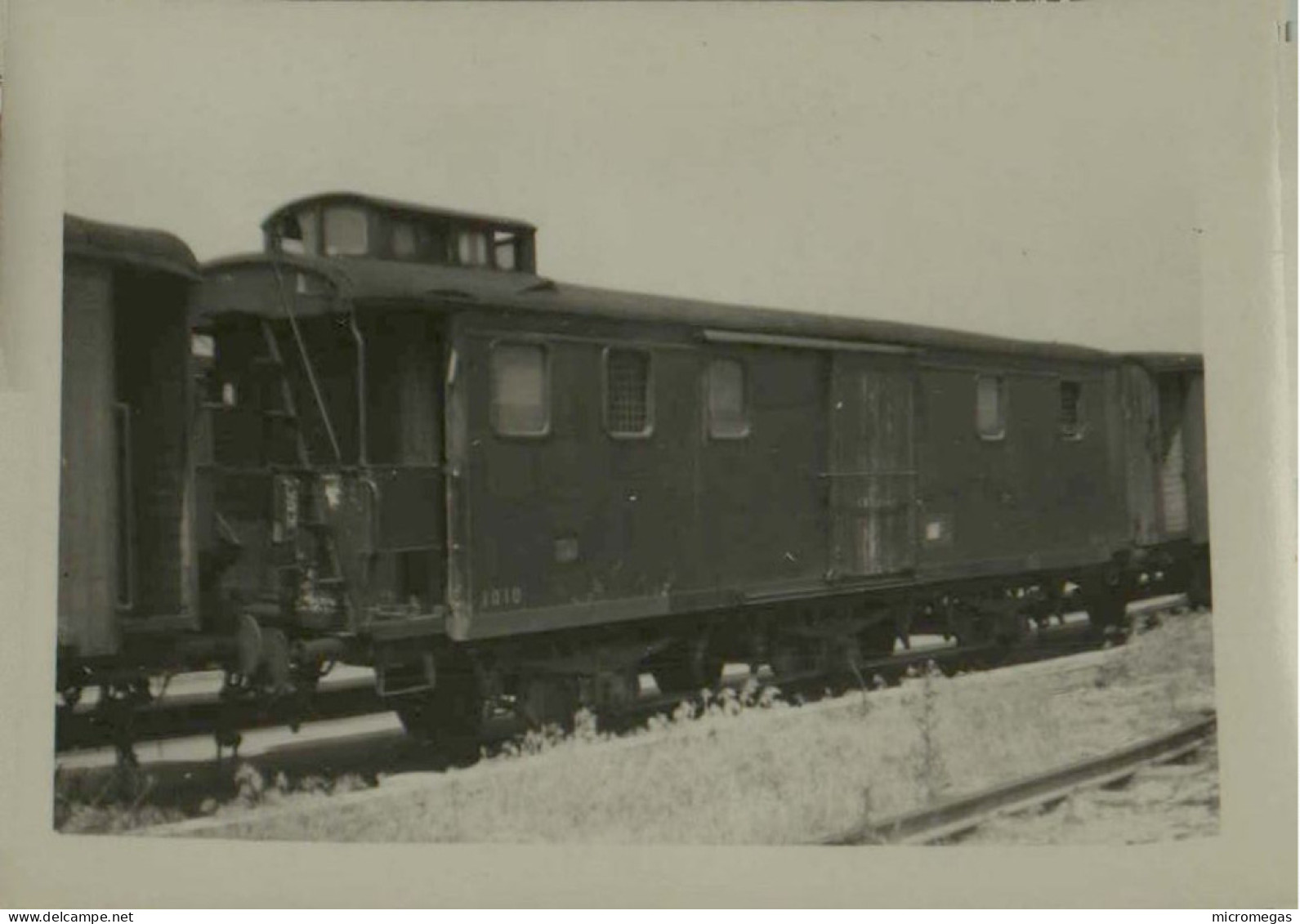 Villeneuve-Saint-Georges - Fourgon Wagon-Lit 3 Essieux N° 1010 - Photo 4-7-1948, 6 X 6.5 Cm. - Trains