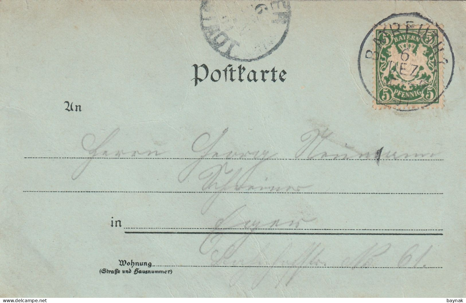 DE477  --  GRUSS AUS BAYREUTH --  WAGNER THEATER  --   MONDSCHEIN LITHO  --  OTTMAR ZIEHER  --  1900 - Bayreuth