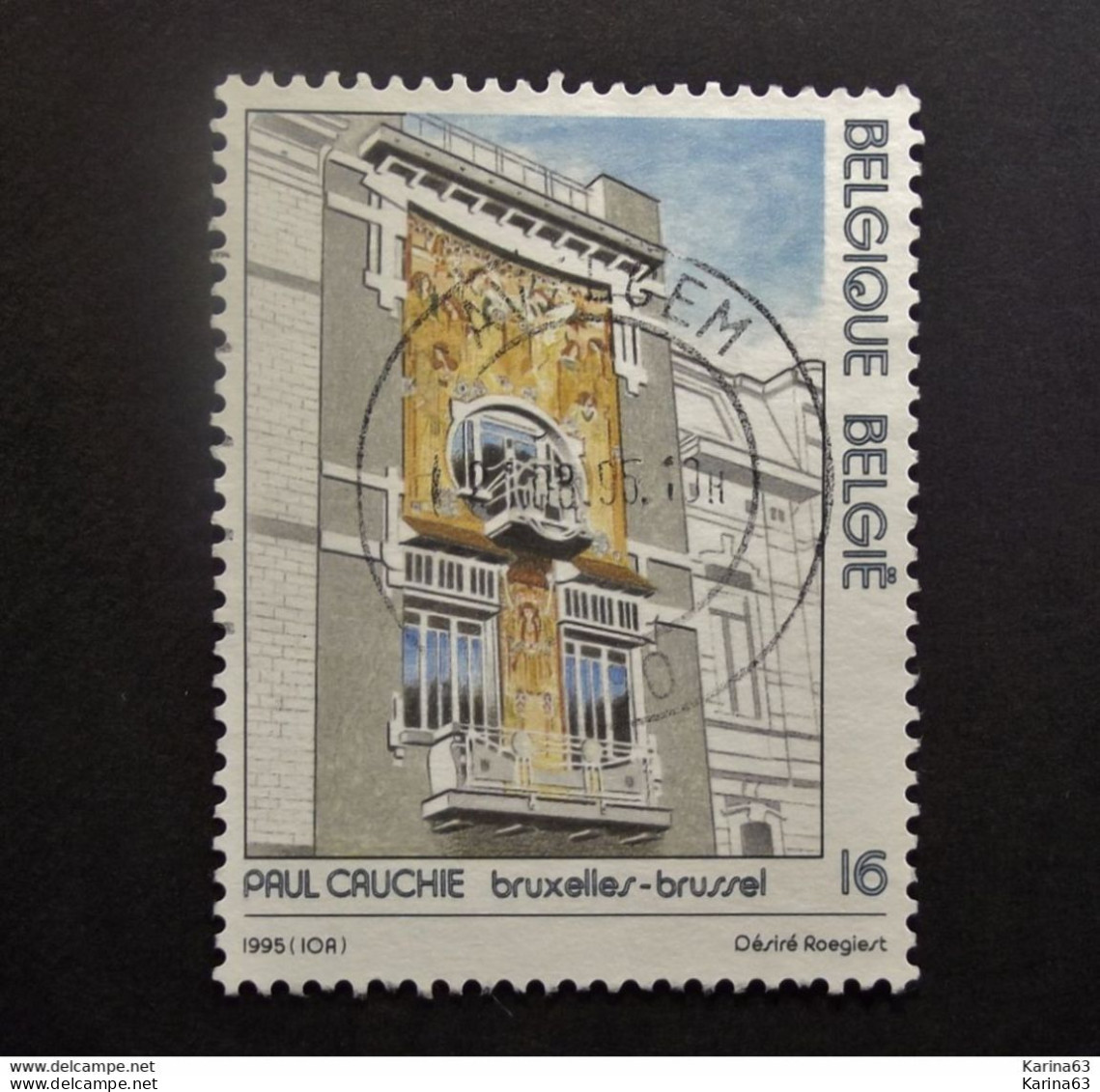 Belgie Belgique - 1995 - OPB/COB N° 2604 ( 1 Value ) Art Nouveau Architects Paul Cauchie - Obl. Avelgem - Used Stamps