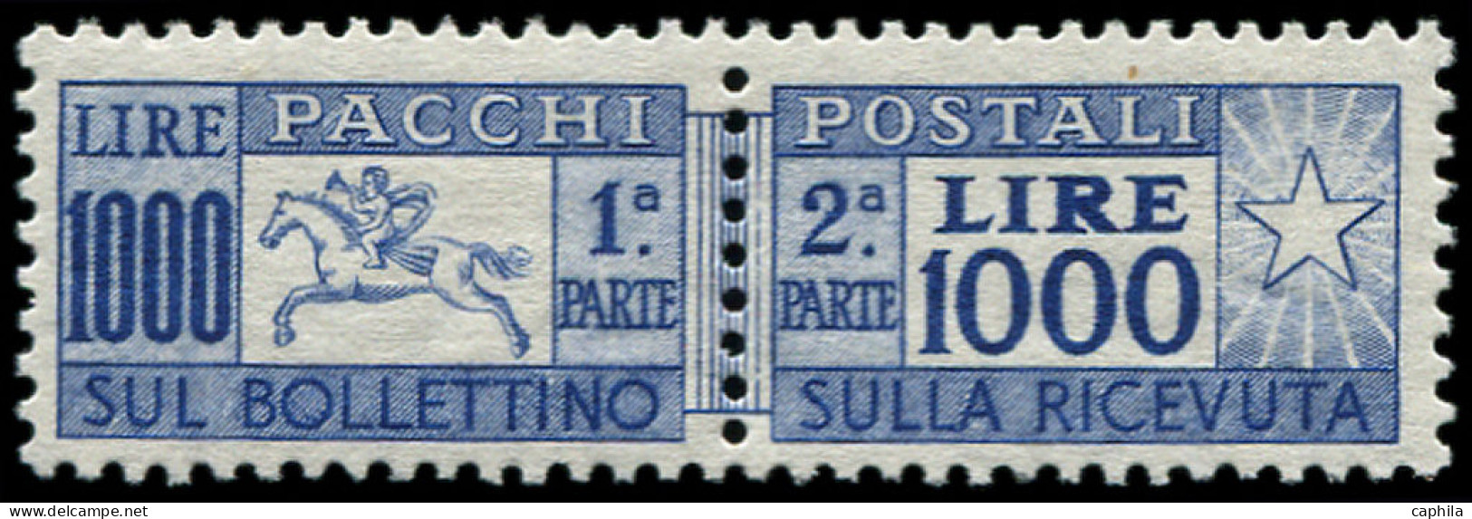 ** ITALIE - Colis Postaux - 67, Signé Scheller (Sas. 81) - Postpaketten