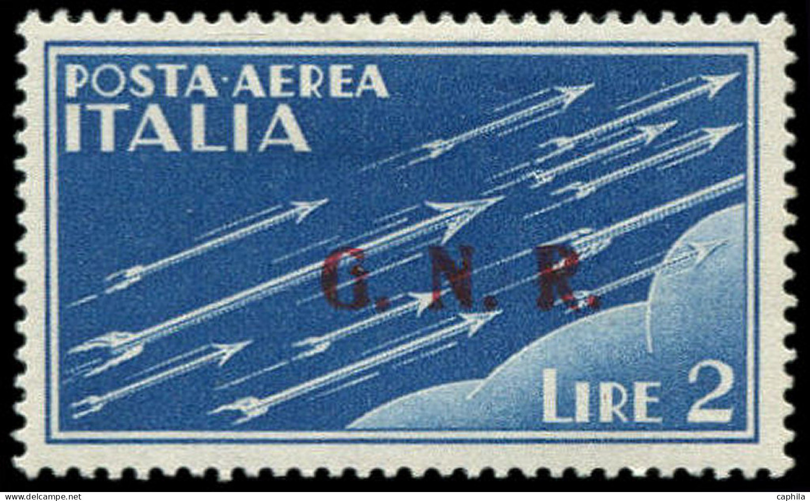 * ITALIE REP. SOCIALE - Poste Aérienne - 6, Tirage De Vérone, Signé (Sas. 122) - Andere & Zonder Classificatie