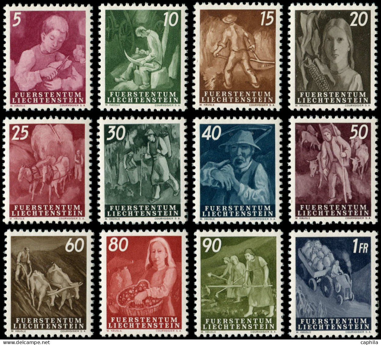 ** LIECHTENSTEIN - Poste - 251/62, Complet: Travaux Agricoles - Unused Stamps