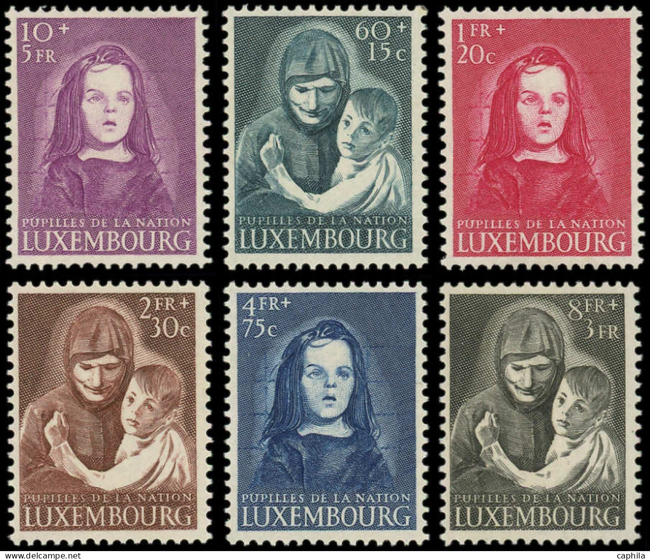 ** LUXEMBOURG - Poste - 433/38, Complet 6 Valeurs: Pupilles De La Nation - Unused Stamps