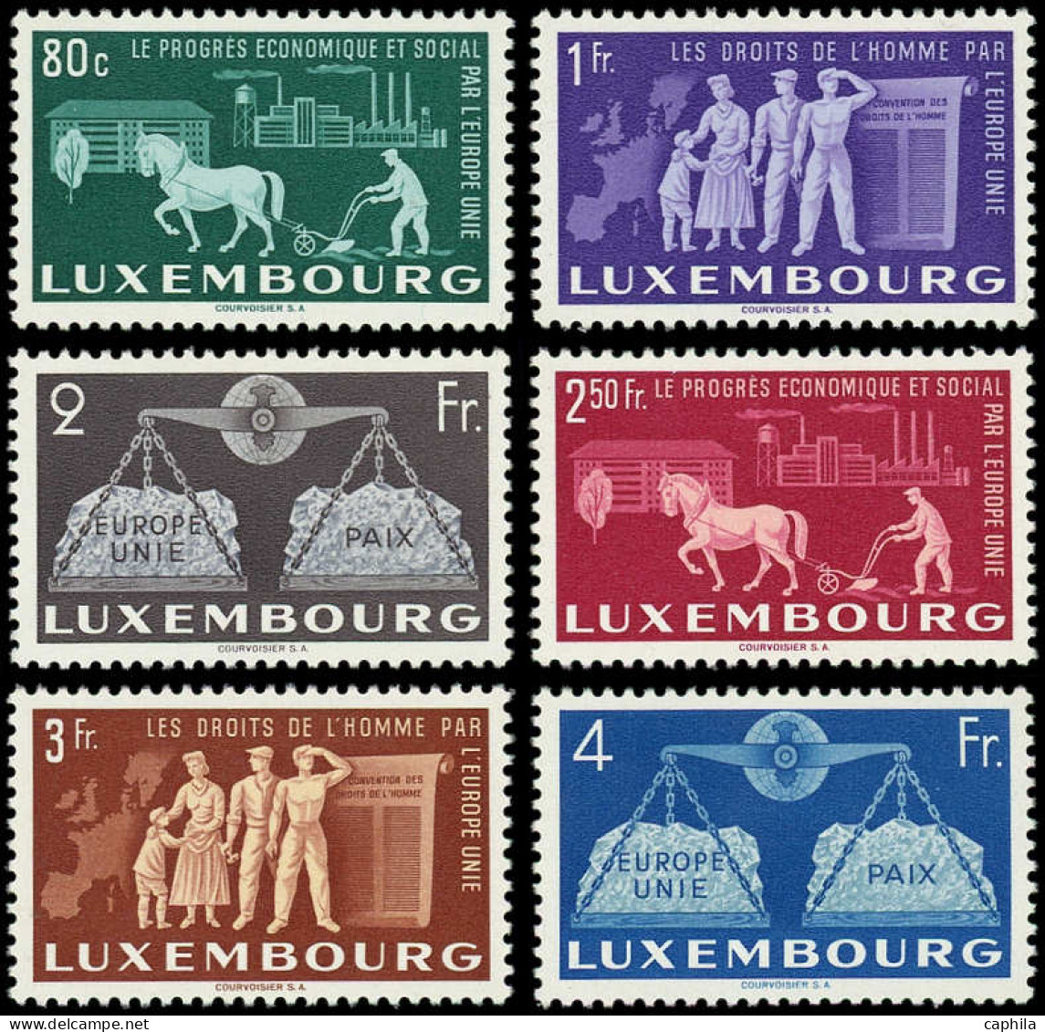 * LUXEMBOURG - Poste - 443/48, Complet: Europe Unie - Other & Unclassified