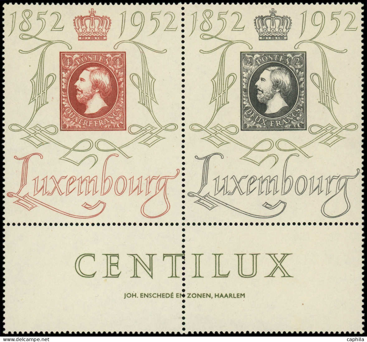 ** LUXEMBOURG - Poste - 454A, Paire Se Tenant, Bdf: Centilux - Andere & Zonder Classificatie