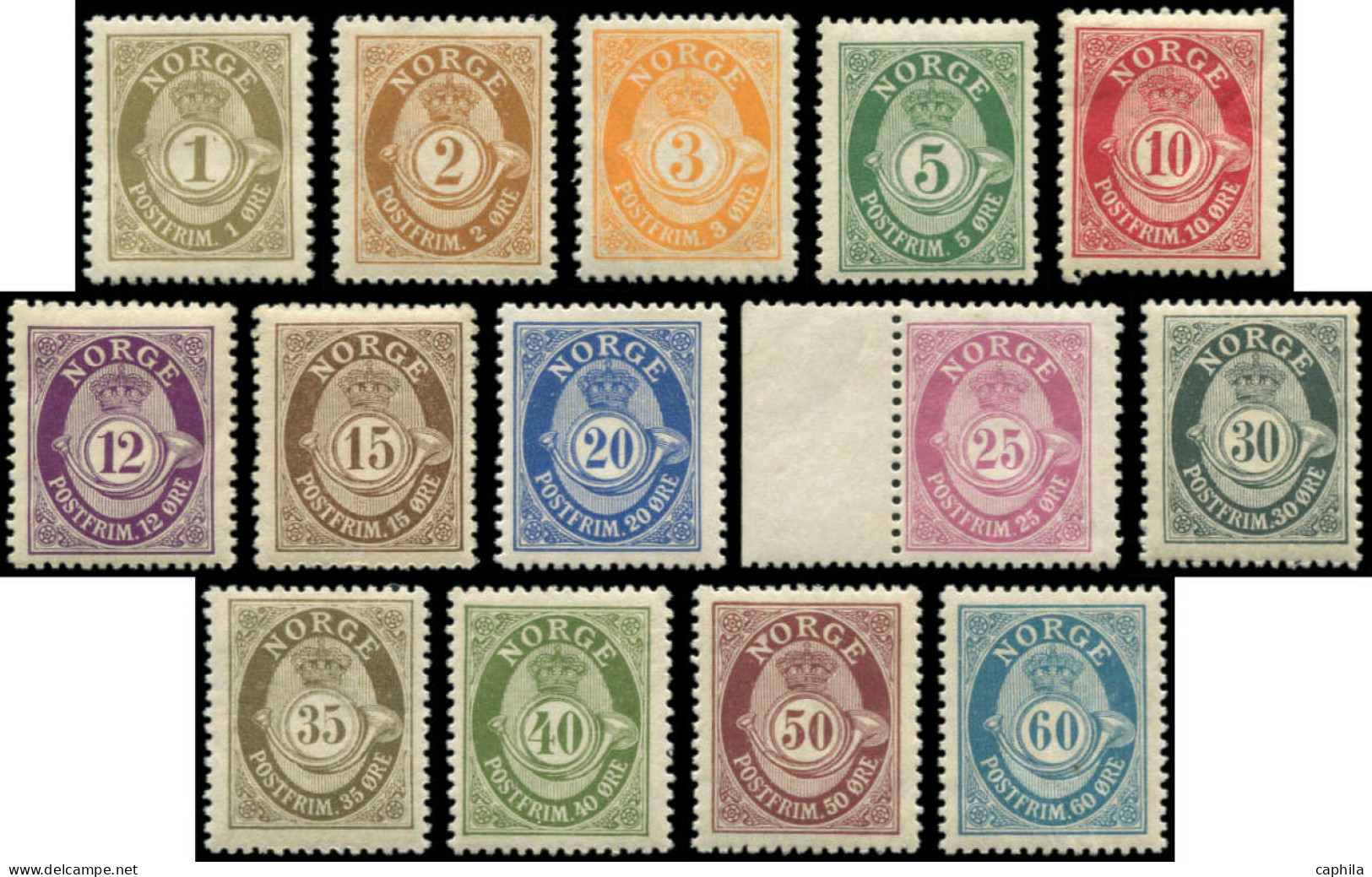 ** NORVEGE - Poste - 69/83, Sauf Le 76, 14 Valeurs - Unused Stamps