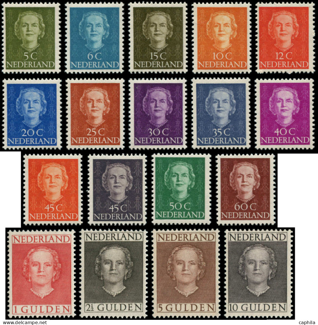 * PAYS BAS - Poste - 512A/27, Complet 18 Valeurs: Reine Juliana - Unused Stamps