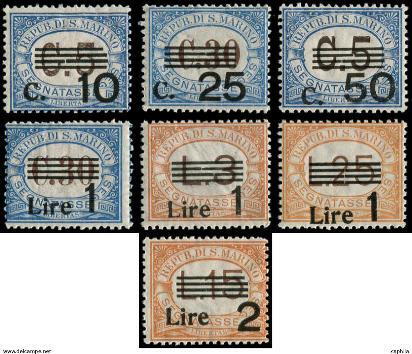 ** SAINT MARIN - Taxe - 47/53, Complet - Postage Due