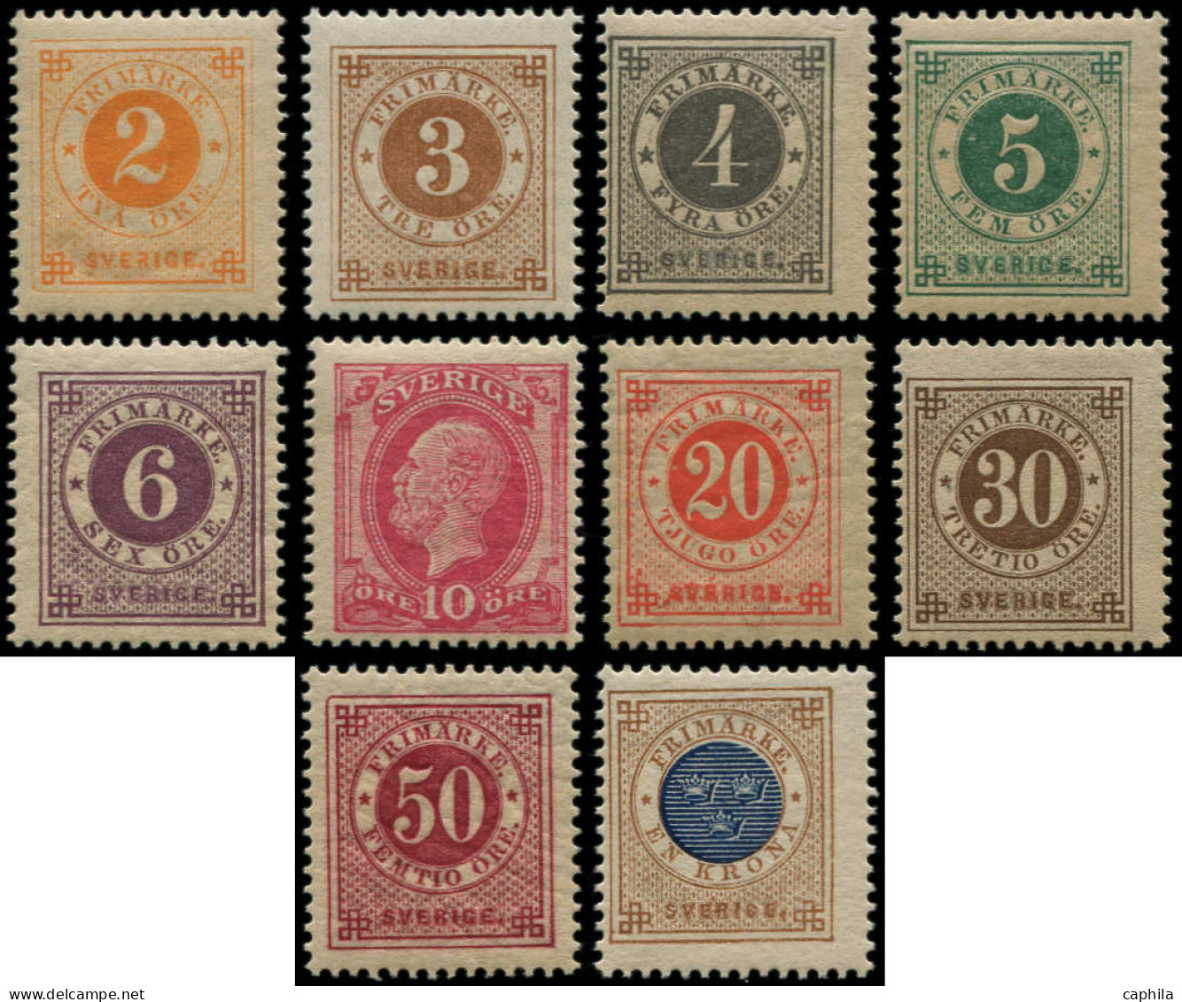 ** SUEDE - Poste - 29/38, Complet - Unused Stamps