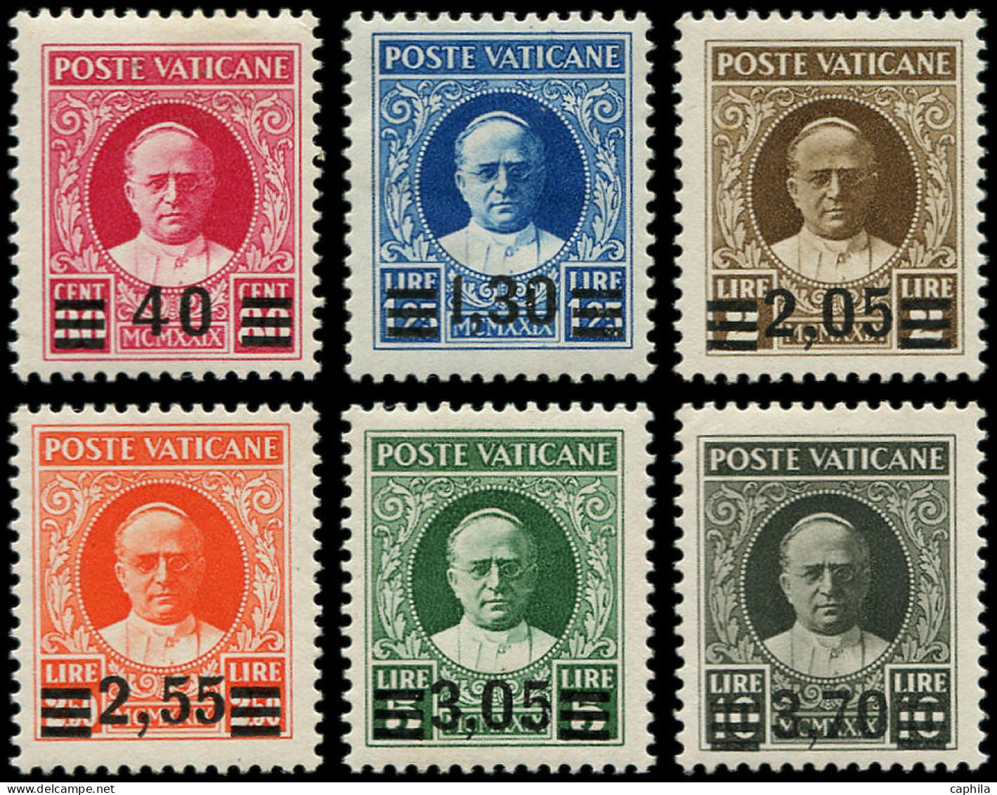 * VATICAN - Poste - 60/65, Complet: Provisoire - Unused Stamps