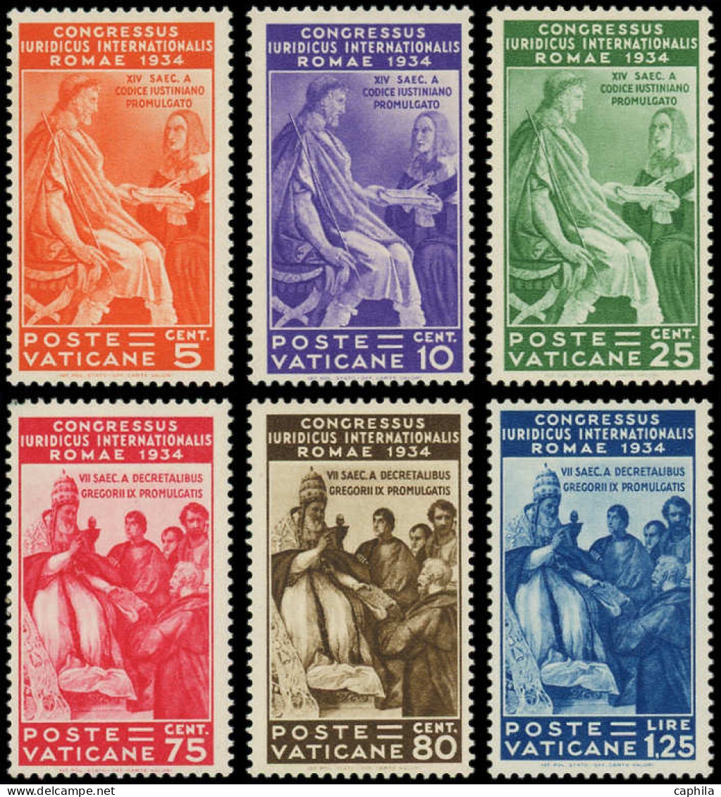** VATICAN - Poste - 66/71, Complet 6 Valeurs: Congrès Juridique - Unused Stamps