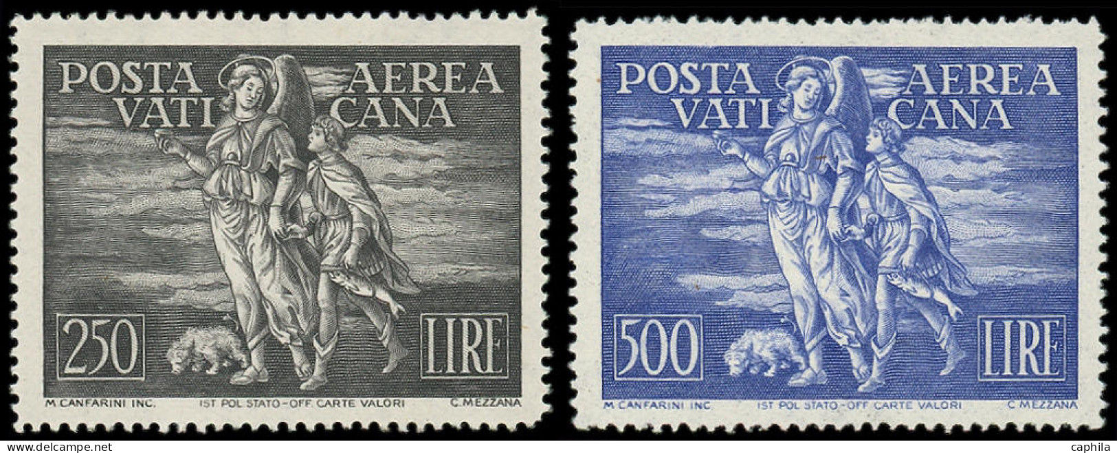 ** VATICAN - Poste Aérienne - 16/17, Tobie Et L'archange Raphaël - Airmail