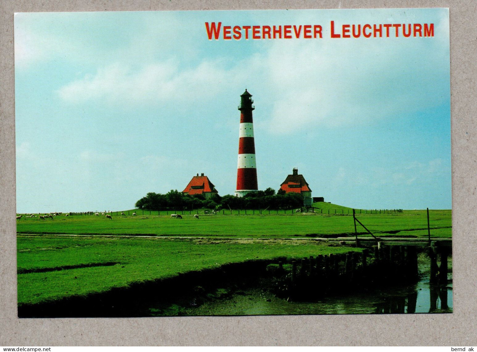 A0109} BRD - AK :  Leuchtturm Faro Lighthouse - Westerhever / Eiderstedt - Phares