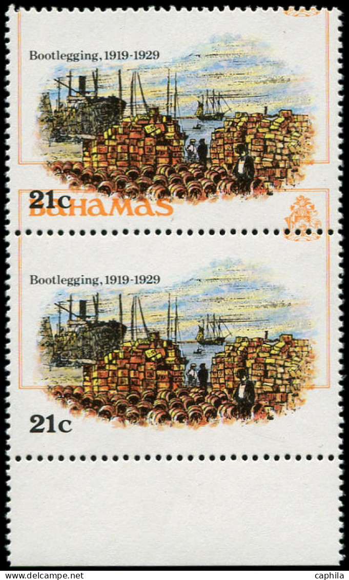 ** BAHAMAS - Poste - 460, En Paire, Cadre Du Timbre à Cheval: Bootleggin, Bateaux - Bahama's (1973-...)