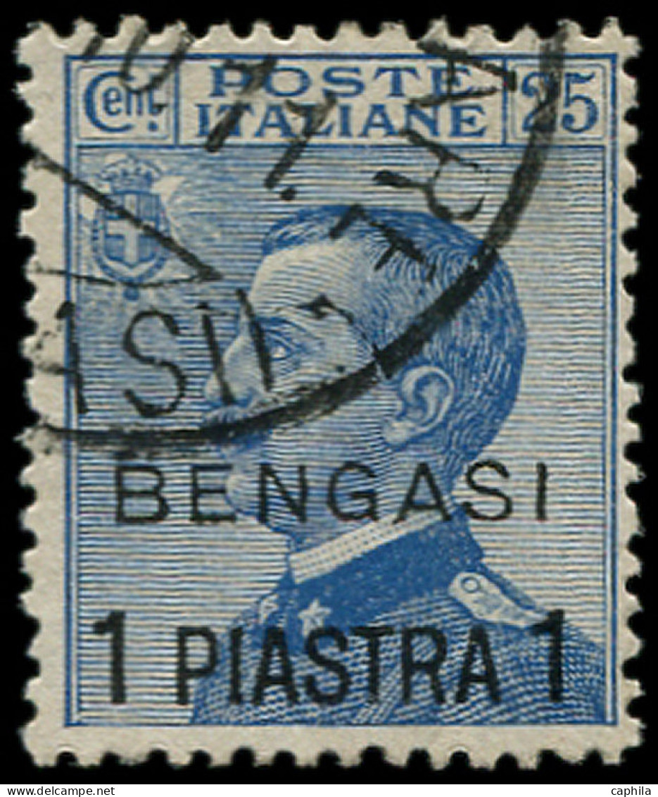 O BENGASI - Poste - 2, 1p. S. 25c. Bleu (Sas. 2) - Libya