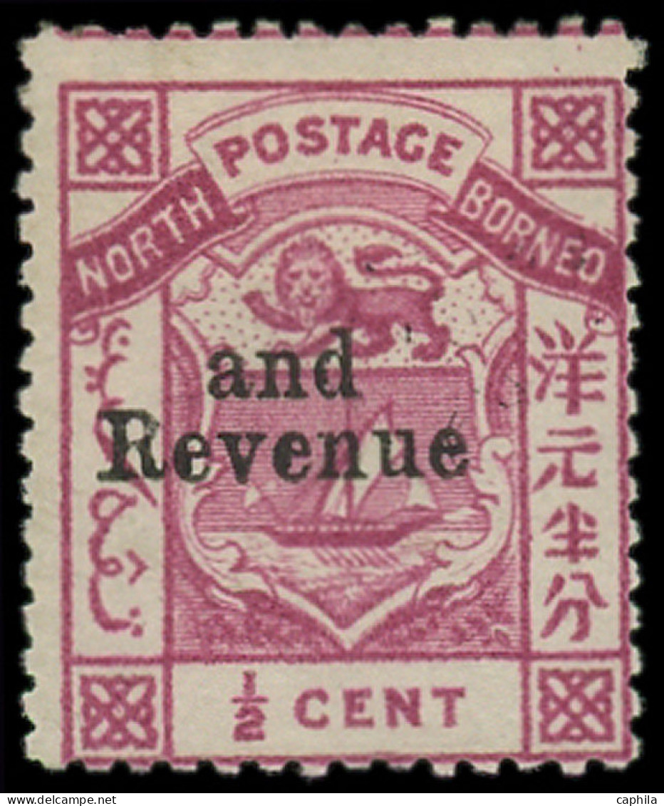 (*) BORNEO NORD - Poste - 16, Très Frais: 1/2c. Lilas-rose - North Borneo (...-1963)