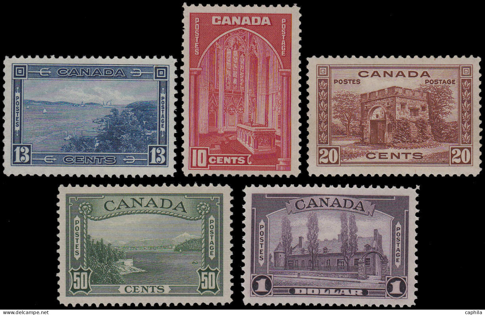 ** CANADA - Poste - 197/201, Complet, 5 Valeurs: Série Courante - Other & Unclassified