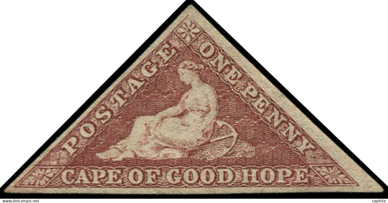 (*) CAP DE BONNE ESPERANCE - Poste - 3, Belles Marges, Signé: 1p. Rose-rouge - Kap Der Guten Hoffnung (1853-1904)