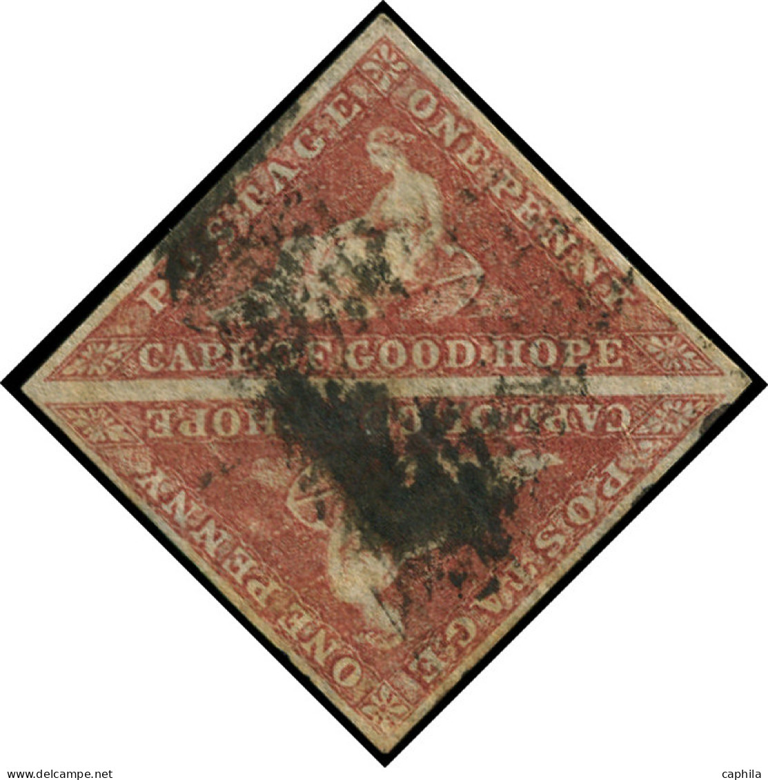 O CAP DE BONNE ESPERANCE - Poste - 7, En Paire, Signé Calves: 1p. Carmin - Kap Der Guten Hoffnung (1853-1904)