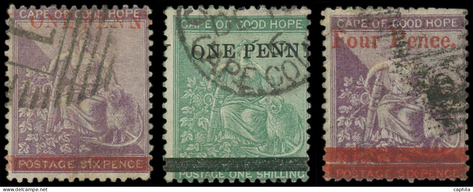 O CAP DE BONNE ESPERANCE - Poste - 18/20, Surchargés - Cape Of Good Hope (1853-1904)