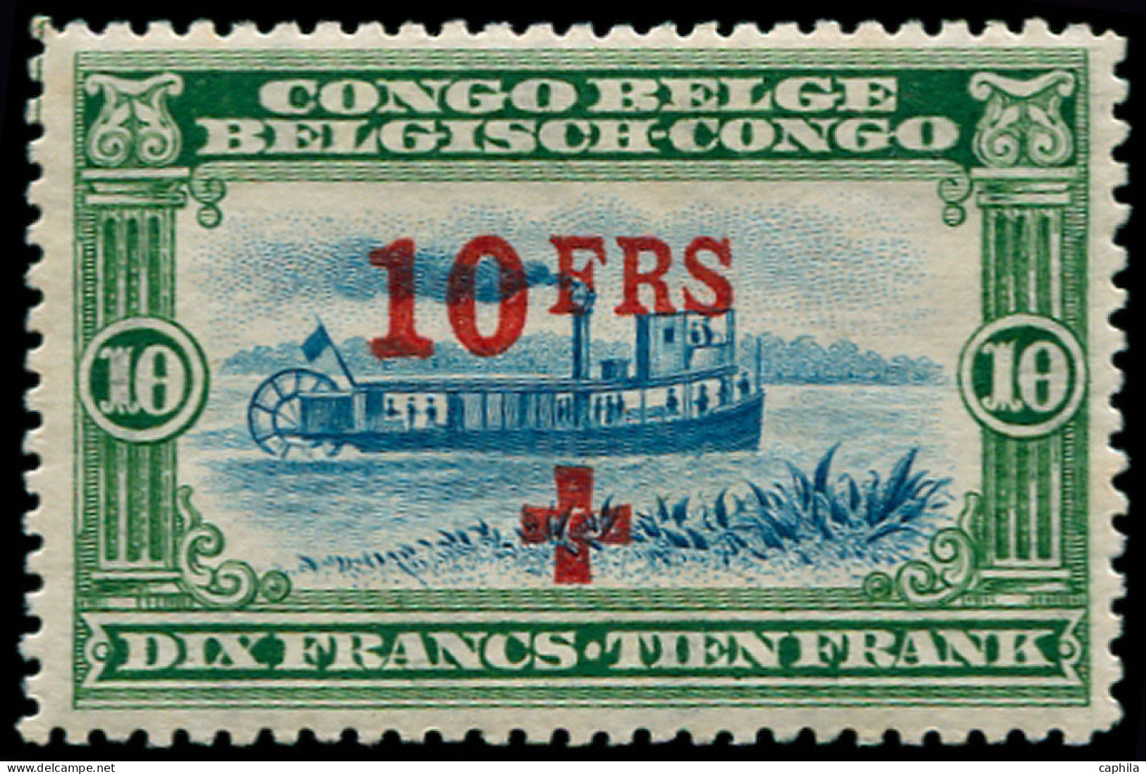 * CONGO BELGE - Poste - 80, Quasi **: 10+10f. Croix-Rouge (Cob) - Other & Unclassified