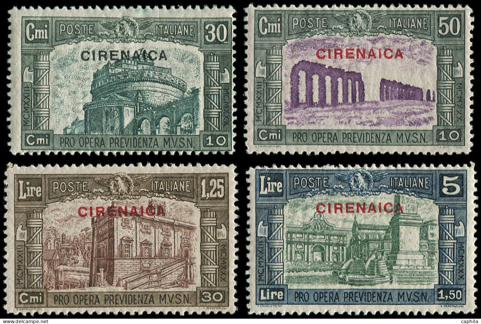 ** CYRENAIQUE - Poste - 67/70, Complet (Sas. 68/71) - Cirenaica