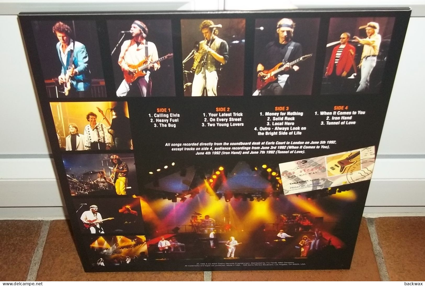 RARE DIRE STRAITS Live Earls Court 1992 Double LP Couleur Magenta Edition Limitée 200 Ex - Rock