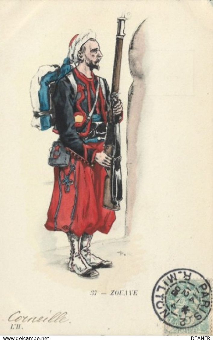 KAUFFMANN Paul : Zouave. Carte Très Bon état. - Kauffmann, Paul