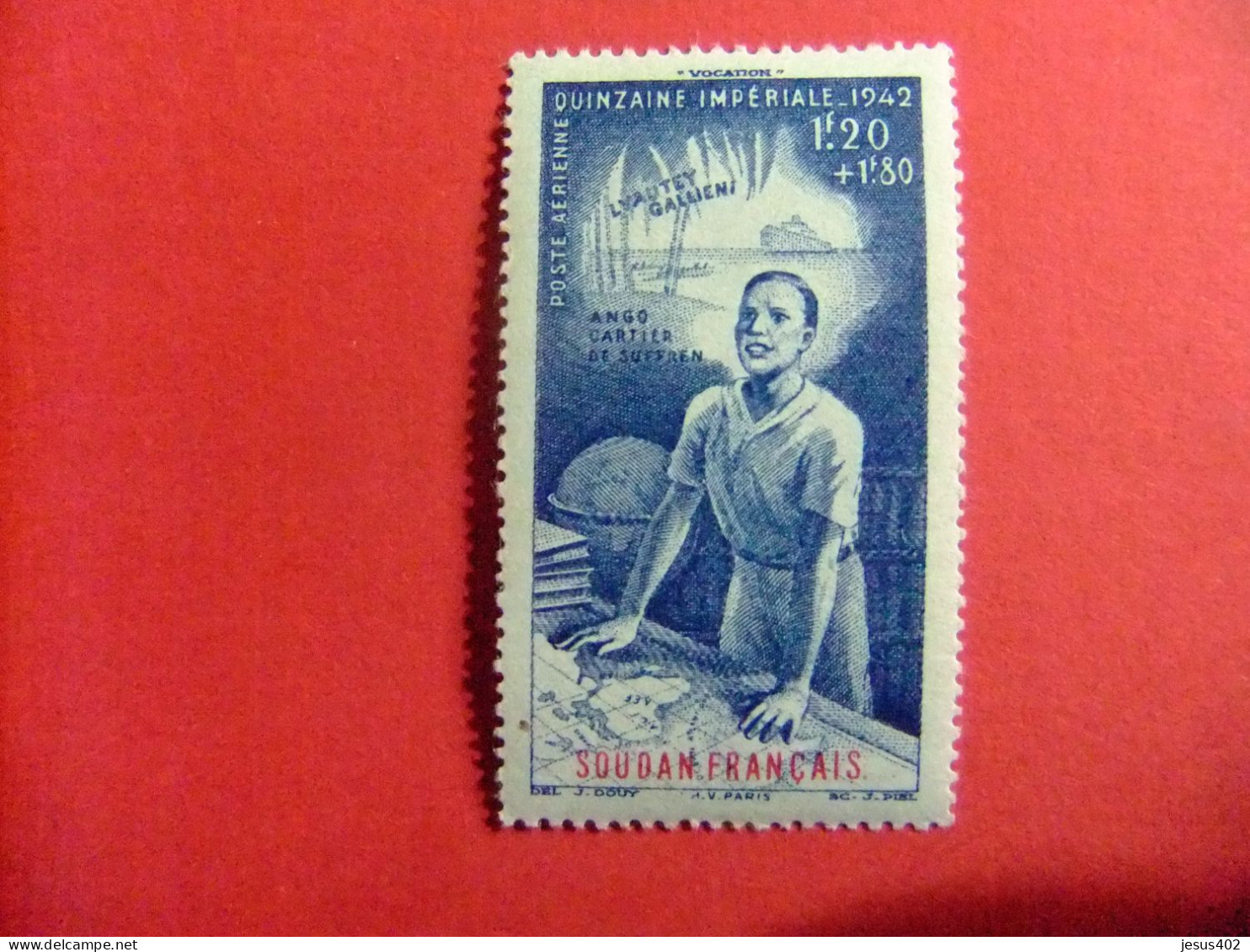 55 SUDAN - SOUDAN FRANCAISE 1942 / QUINZAINE IMPERIALE / YVERT PA 9 MNH - Unused Stamps