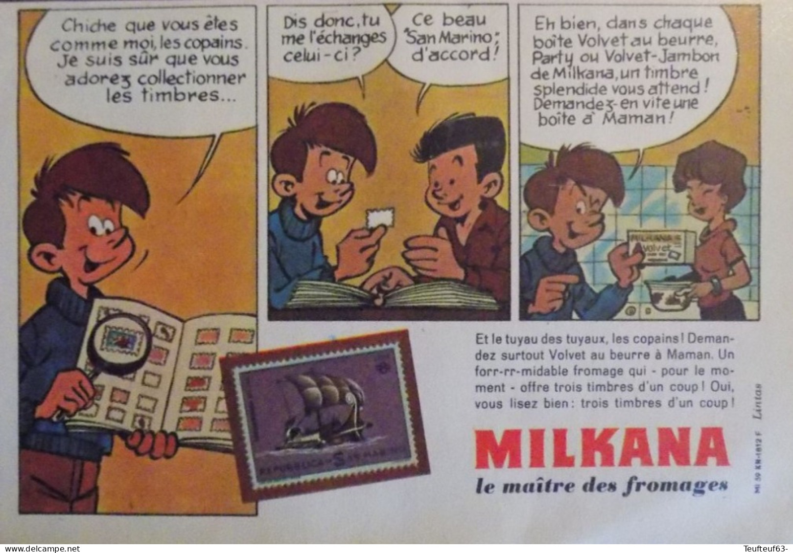 Publicité De Presse ; Fromages Milkana - Publicités