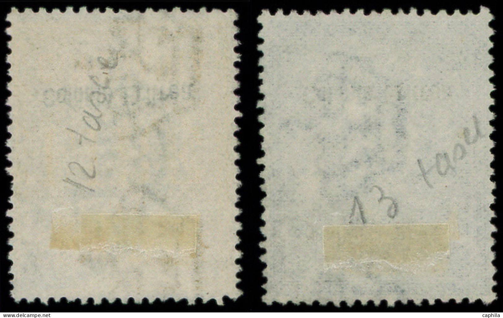 O ERYTHREE - Taxe - 12/13, Timbres De 1904 Surchargés: 50l. Jaune Et 100l. Bleu - Erythrée